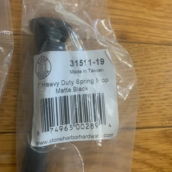 11 pack of Heavy Duty Stone Harbor Spring Door Stoppers Matte Black - Picture 3 of 3